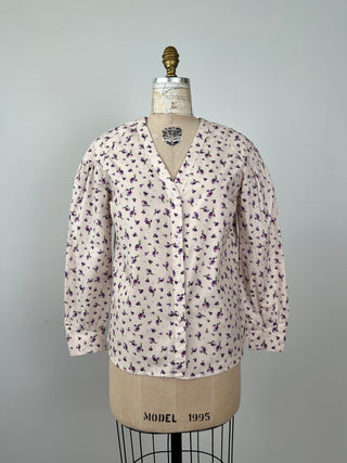 Pink blouse with violets (6)