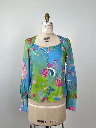 Blouse satinée lucky charms (6)