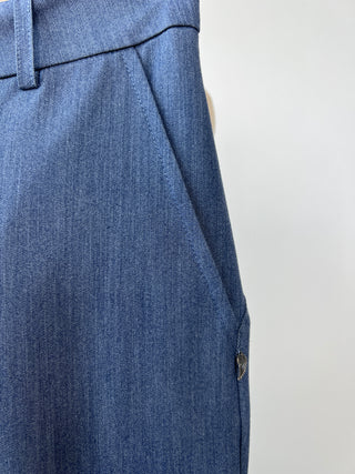 Washable heathered slate blue cigarette pants (6)