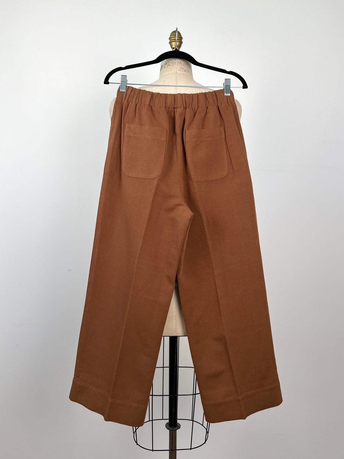 Pantalon muscade en coton et lin (S+M)