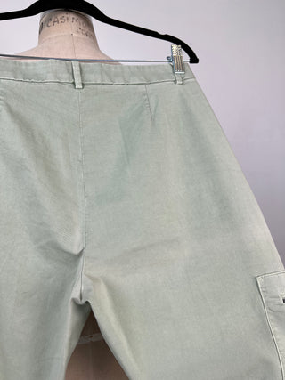 Pantalon en coton vert d'eau IMP* (S)