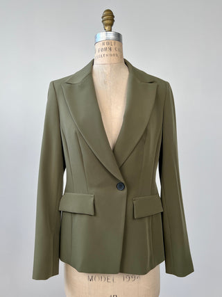 4-season khaki fitted blazer (8 to 14)