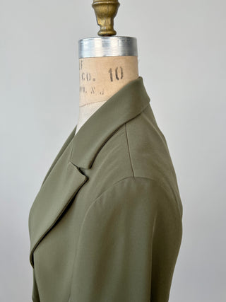 4-season khaki fitted blazer (8 to 14)