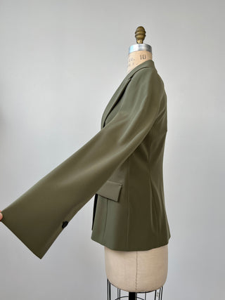 4-season khaki fitted blazer (8 to 14)