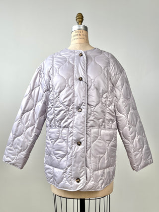 Lilac satin washable quilted jacket (6)