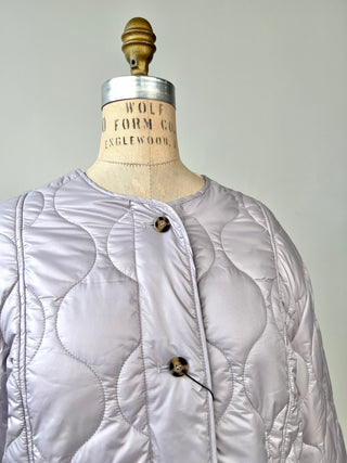 Lilac satin washable quilted jacket (6)