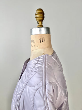 Lilac satin washable quilted jacket (6)