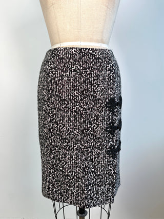 Straight tweed effect skirt (S)