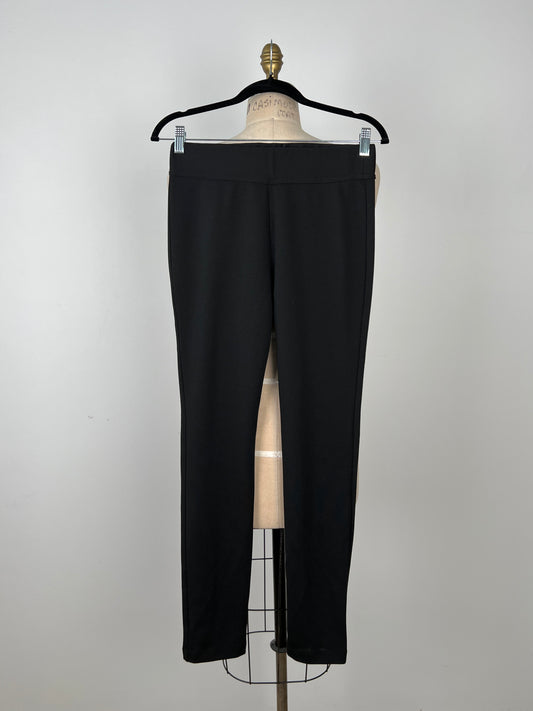 Pantalon legging taille haute noir (4 à 10)