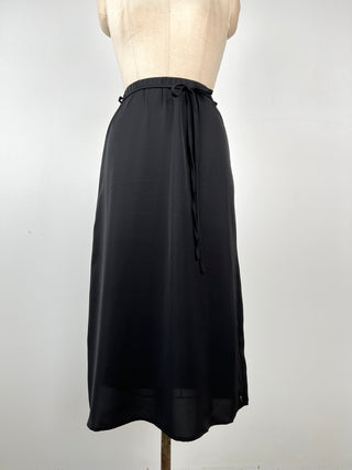 Microfiber flared skirt with elastic waist (4)