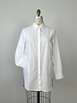 White Tunic Blouse with Pockets (6 to 12)