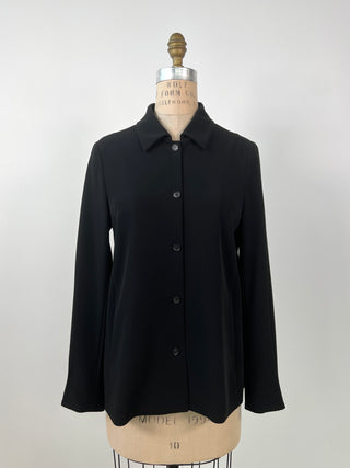 Washable black overshirt style jacket (6)