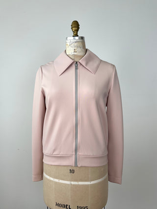 Veste sport chic rose poudre (6+8)