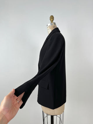 Blazer mou chic noir lavable (8 à 18)