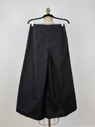 Black Samurai Pants with Decorative Eyelets (4 to 12)