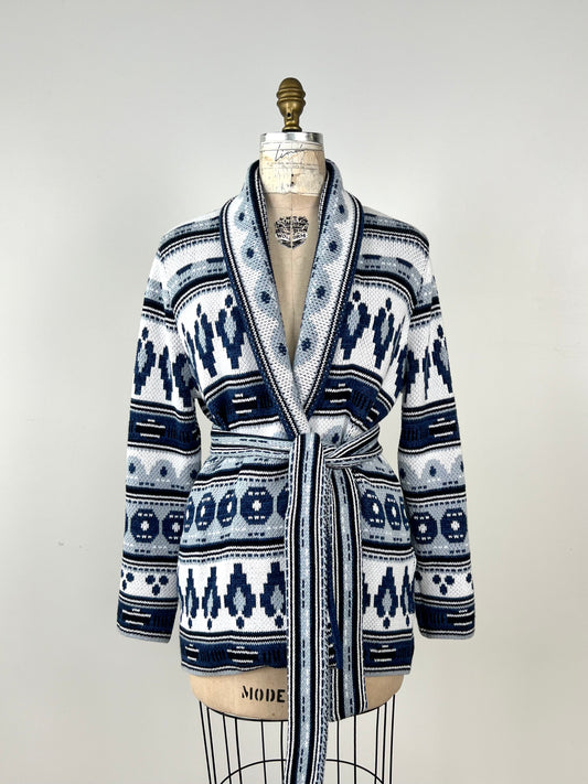 Veste en double jacquard navarro bleu (6)