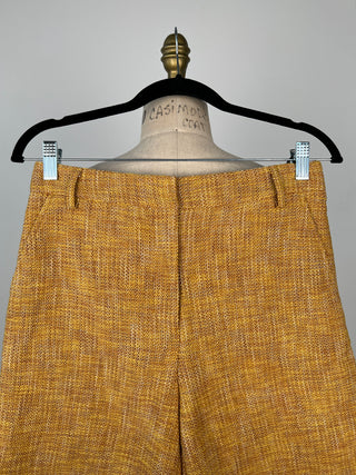 Saffron tweed-style tailored shorts (0+2)