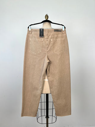 Pantalon confort en denim tan (12)