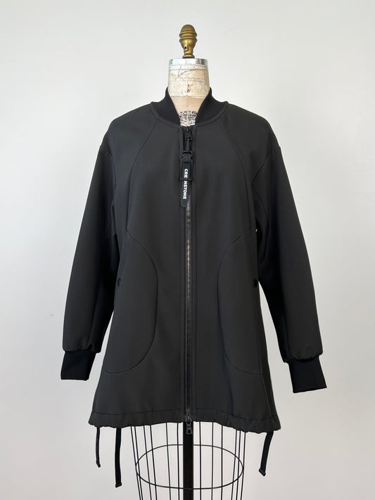 Bomber noir long modulable  (8)