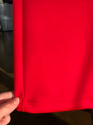 Chic red soft tailored pants (6)