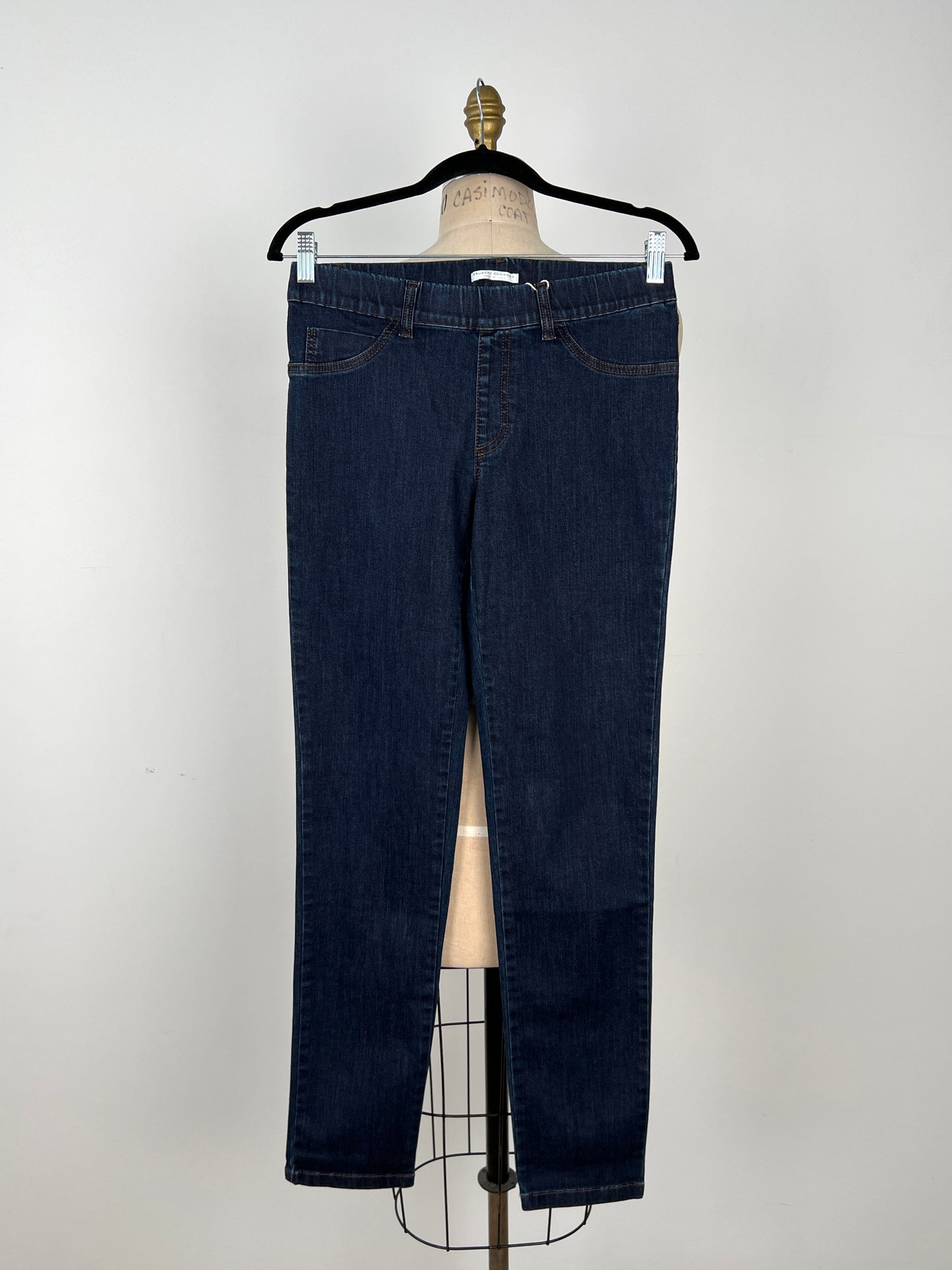 Pantalon legging en denim bleu lavable (28)