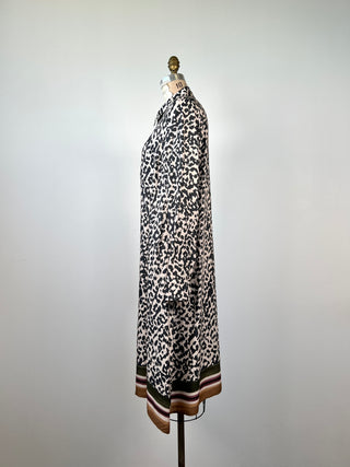 Washable Leopard Print Shirt Dress (4-16)