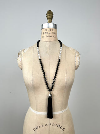 Collier pampille ébène