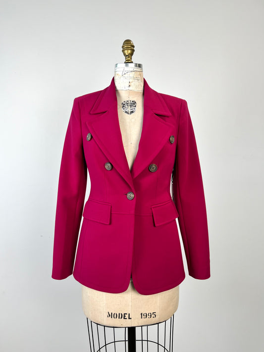 Blazer cintré framboise (0 et 2)