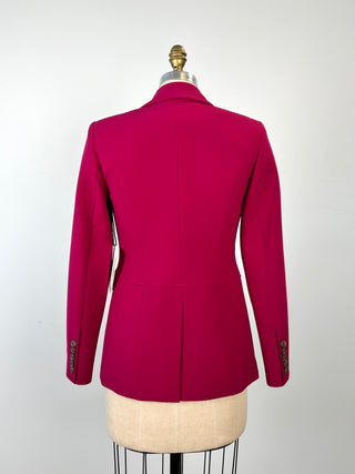 Blazer cintré framboise (0 et 2)