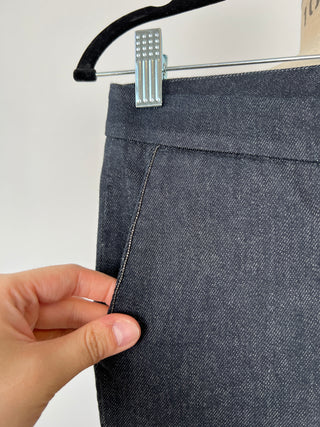 Pantalon en denim marine à poches scintillantes (2/4/8)