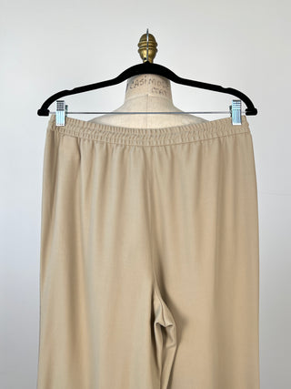 Sand palazzo/jogger pants with glittery braids (6/8)