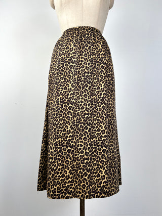 Leopard midi skirt with pockets (4 to 10)