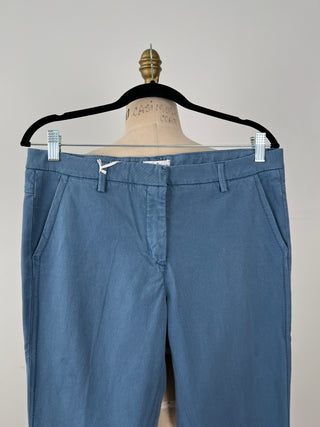 Washable blue casual pants (6 to 10)