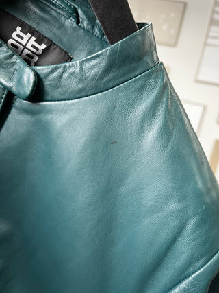 Emerald Green Leather Jacket (14+16)