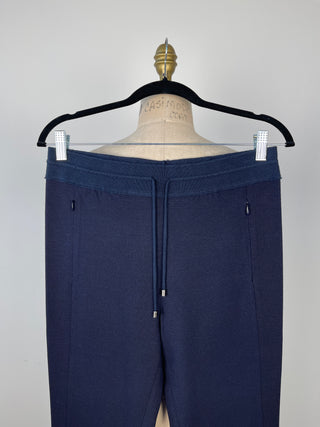 Chic soft navy pants with elastic waist (4 and 6)