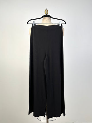 Pantalon en tricot noir extensible (4/6)