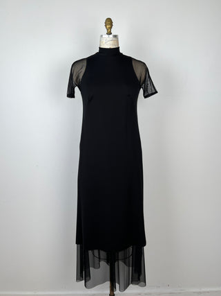 2-piece modular black dress (XS+S)