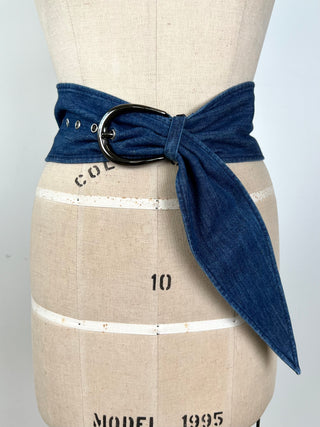 Wide blue denim belt (4)