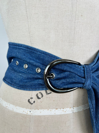 Wide blue denim belt (4)