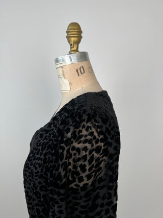 Leopard Textured Velvet Wrap Dress (6)