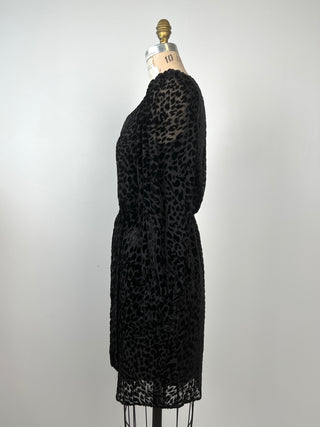 Leopard Textured Velvet Wrap Dress (6)