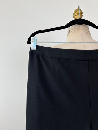 Pantalon droit écourté noir (XS-S-L-XL)