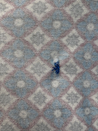 Burgundy/Blue Jersey Comfort Dress (S)