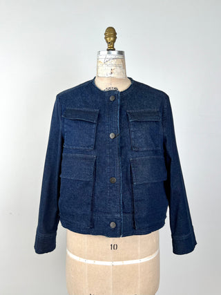 Veste en denim utilitaire chic (12 et 16)