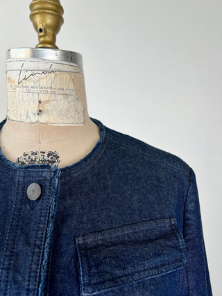 Veste en denim utilitaire chic (12 et 16)