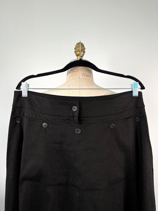 Black flared skirt with bridge (S to XL)