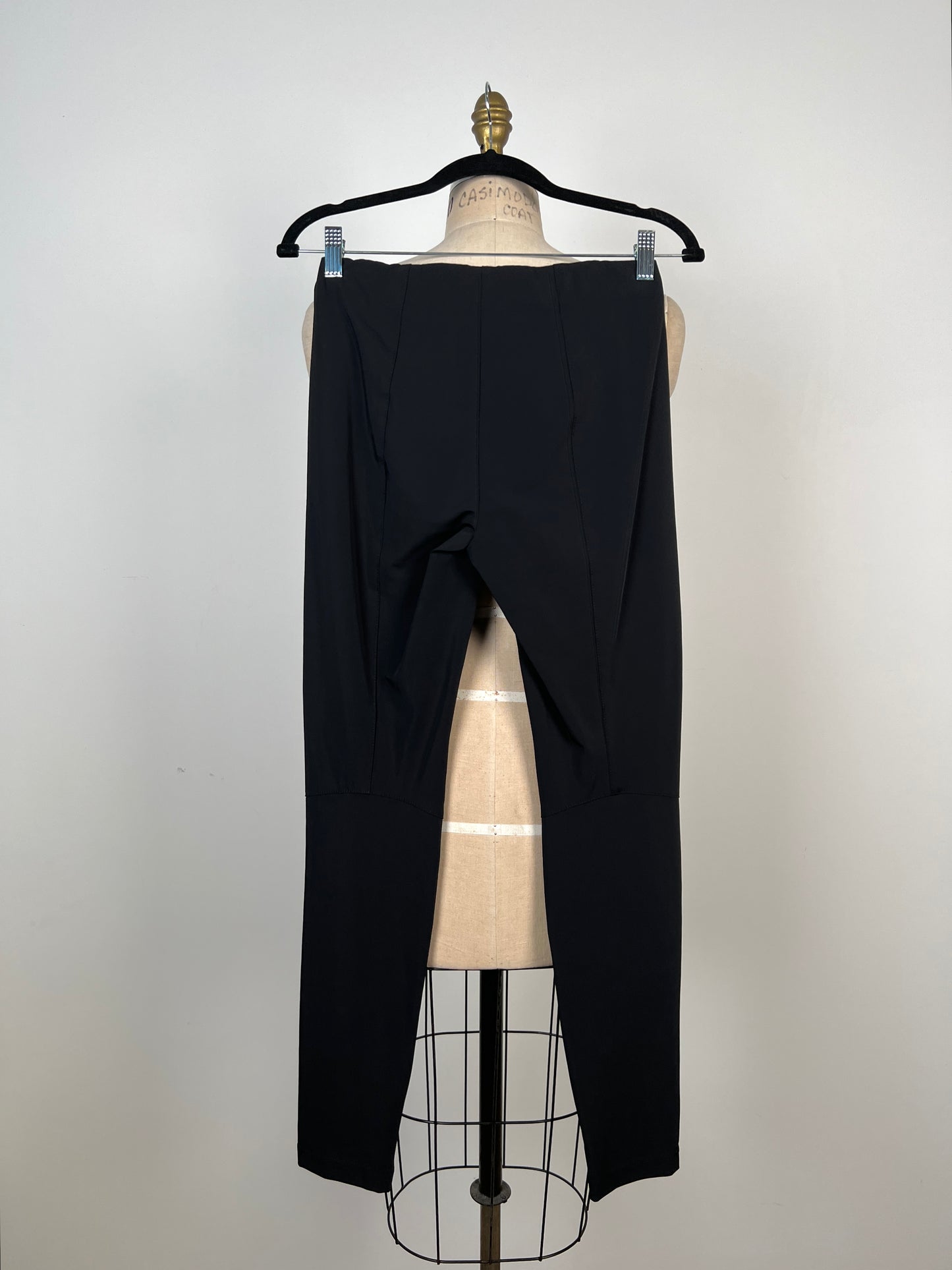 Pantalon legging en microfibre noire (4)
