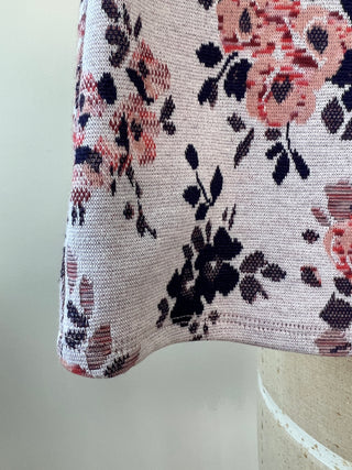 Bermuda évasé à jacquard floral lavable (XS-M)