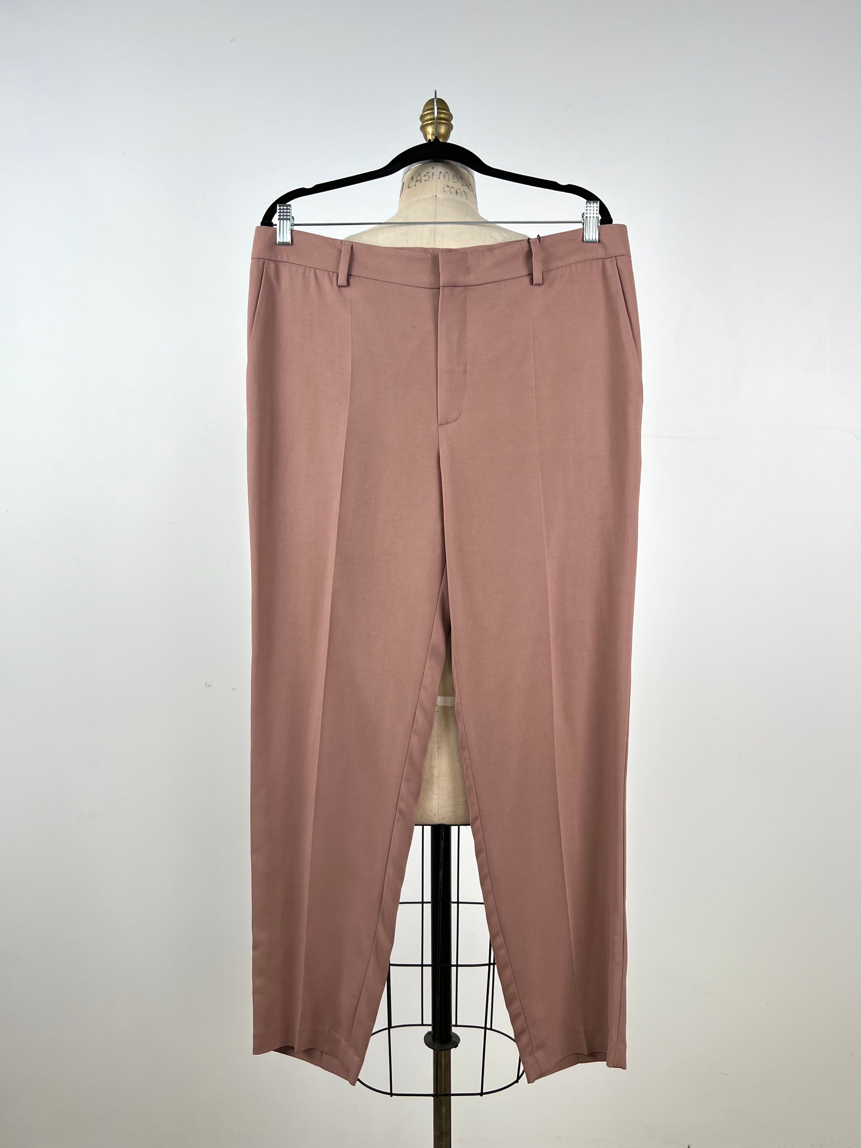 Tailleur pantalon 7/8ème Rose en polyester-rayon
