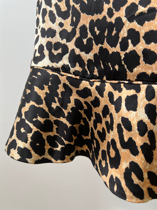 Washable silk leopard skirt (4/6)